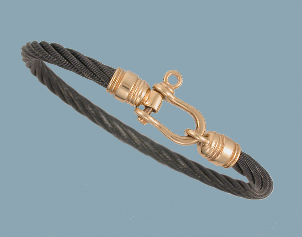 41439 Pin Shackle Black Cable