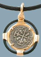 Treasure Coin in Black Cable