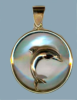 Dolphin on Sea Opal