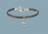 40404-Pacifica Black Cable with Pearl