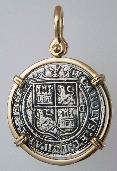18340-Obverse;1 1/8 inch Replica Treasure Coin ("Golden Fleece" Wreck, circa 1550)