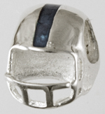 13213-Football Helmet with One Stripe