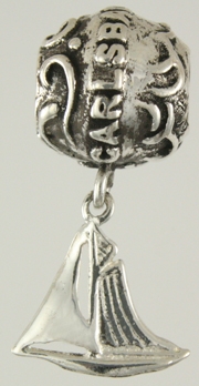 19301-Carlsbad Bead with Sailboat Dangle