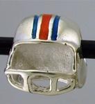 13212-Enamelled Football Helmet - Three Stripes