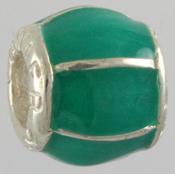 16965-Six Section Barrel Bead can be Enameled with Custom Colors
