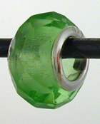 108-August Birth Month Color Faceted Glass Bead