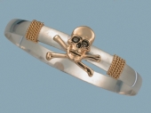 Skull and Bones Hook Bracelet