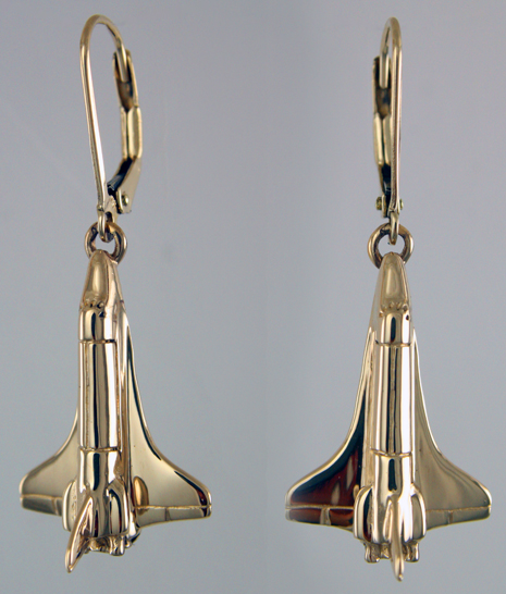 30854-Space Shuttle Earrings
